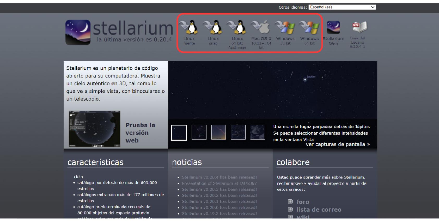 Descargar Stellarium