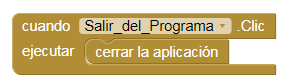 Código Salir_Programa