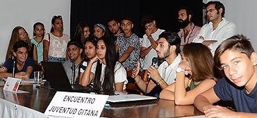 Encuentro Estudiantes Gitanos, en las XXXVI Jornadas de Enseñantes con Gitanos. (Foto: Jesús Salinas).