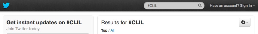 clil hashtag en twitter