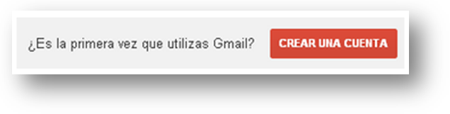 Botón crear una cuenta en Gmail
